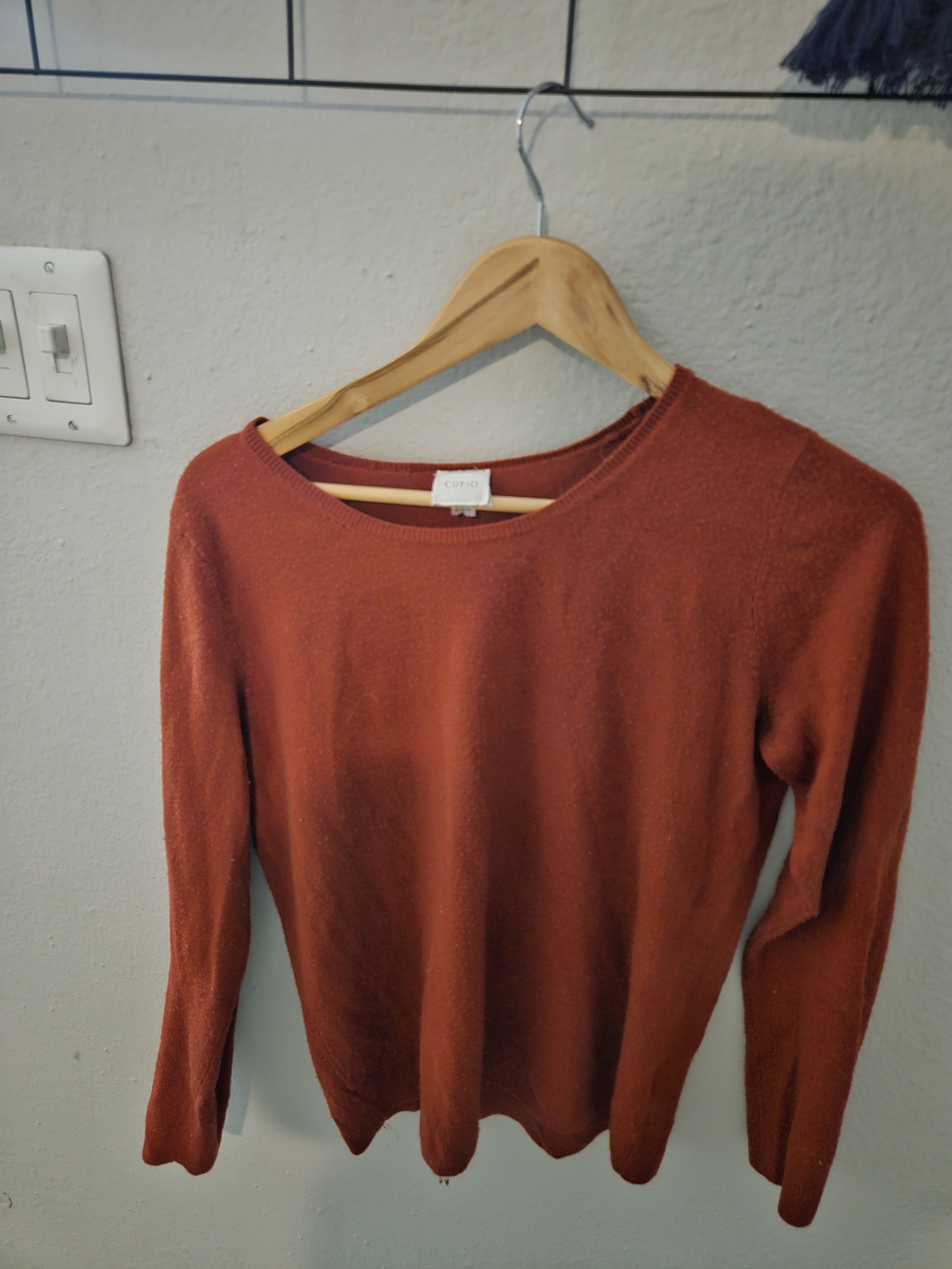 Cupio Rust Long-Sleeve Women's Sweater